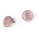 PENDIENTES PLTA CHAPADO ROSA SRA JEWELS