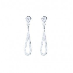 PENDIENTES PLATA 1ªEY RODIADA