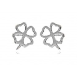 PENDIENTES DE PLATA TREBLO LASER