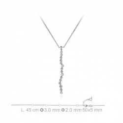 Gargantilla HALLEY de Plata de Ley con circonitas 