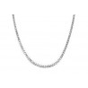 CADENA DE PLATA BARBADA GRUESA 50 CM.