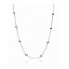 Cadena de plata bolitas 50 cm