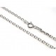 CADENA DE PLATA RODIADA FORZADA