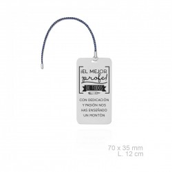 Marcapáginas de acero Profesor