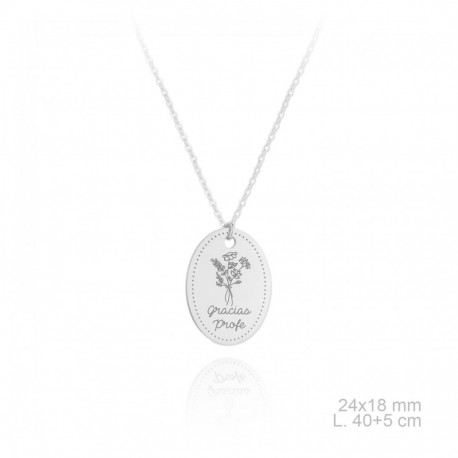 gargantila de plata de ley Profesores