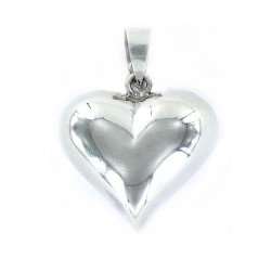 COLGANTE DE PLATA CORAZON INFLADO