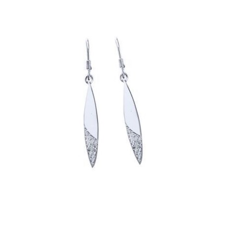 PENDIENTES PLATA RODIADA