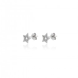 pendiente de plata  estrella con circontas