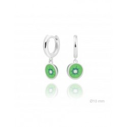 PENDIENTES DE PLATA P/VERDE