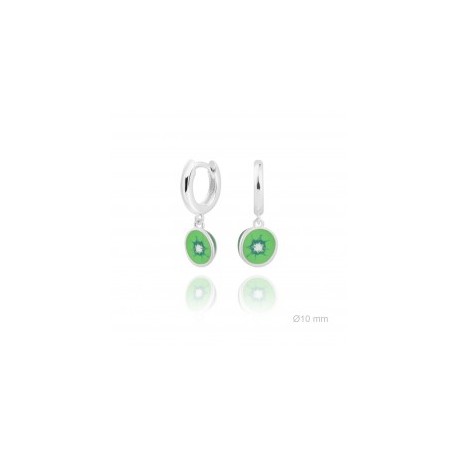 PENDIENTES DE PLATA P/VERDE