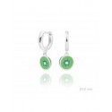 PENDIENTES DE PLATA P/VERDE