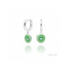 PENDIENTES DE PLATA P/VERDE