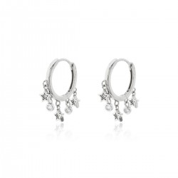 PENDIENTES DE PLATA RODIADA