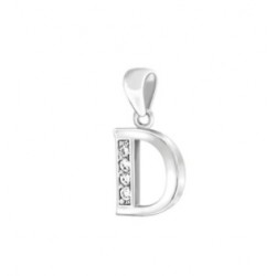 COLGANTE DE PLATA LETRA D
