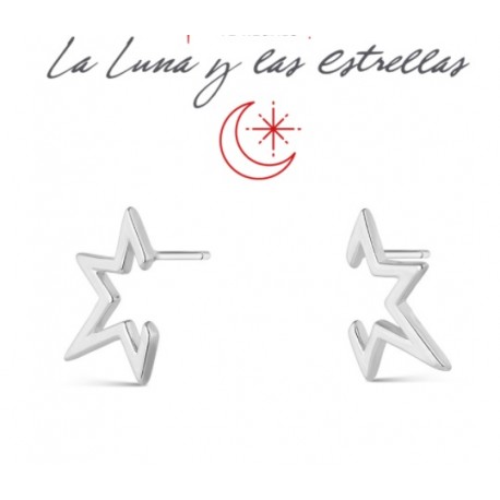 PENDIENTE DE PLATA ESTRELLA DE 18 MM