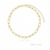 choker de acero en dorado