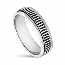 anillo de plata antiestrés 6 mm