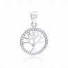 COLGANTE DE PLATA ARBOL DE LA VIDA CON PIEDRAS
