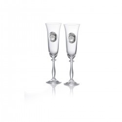 Juego de copas de champagne de boda