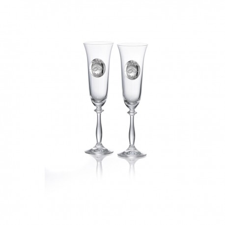 Juego de copas de champagne de boda