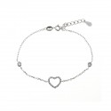 PULSERA DE PLATA RODIADA CIRCONITAS