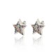 pendientes de plata estrella con circonitas 