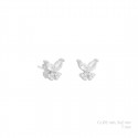 PENDIENTE DE PLATA MARIPOSA CON CIRCONITAS