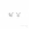 PENDIENTE DE PLATA MARIPOSA CON CIRCONITAS