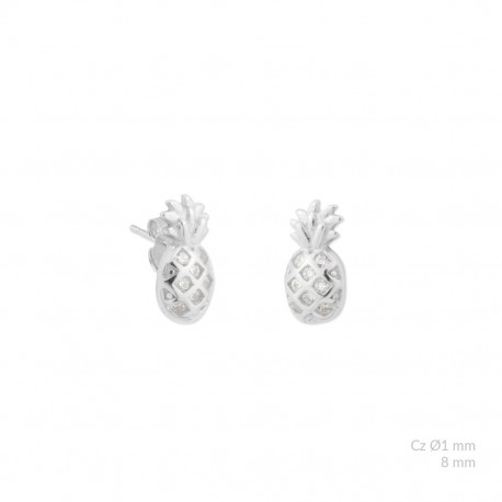 PENDIENTE DE PLATA PIÑA