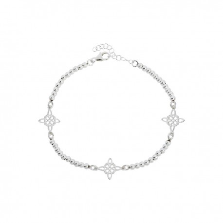 PULSERA DE PLATA BOLAS 