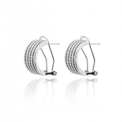 PENDIENTES DE PLATA RODIADA OMEGA