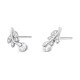 PENDIENTE DE PLATA MINIFLOR CON TALLO 