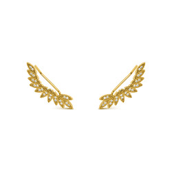 Pendiente Tendencia trepador de plata chapado 