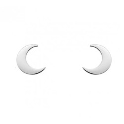 PENDIENTES DE PLATA 1/2 LUNA