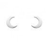 PENDIENTES DE PLATA 1/2 LUNA