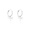 aros de plata con colgantes de  libelula