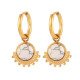 Pendientes de aro de acero  inoxidable en dorado