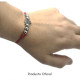 PULSERA OFICIAL ACERO SEVILLA FC BOLAS Y MACRAMÉ R