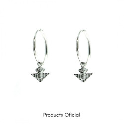 ARGOLLAS OFICIALES DE PLATA LISA CON ESCUDO REAL B