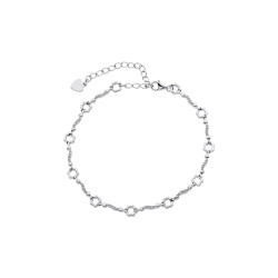 PULSERA DE PLATA RODIADA CIRCONITAS