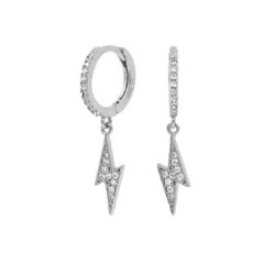 AROS DE PLATA RAYITO CON CIRCONITAS