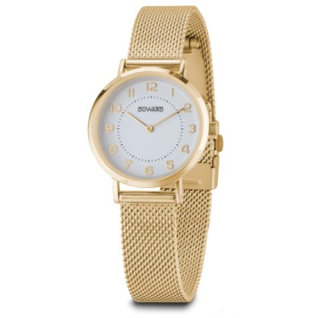 RELOJ DE SEÑORA DUWARD IP DORADO MALLA