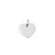 COLGANTE DE PLATA CORAZON LISO GRABAR