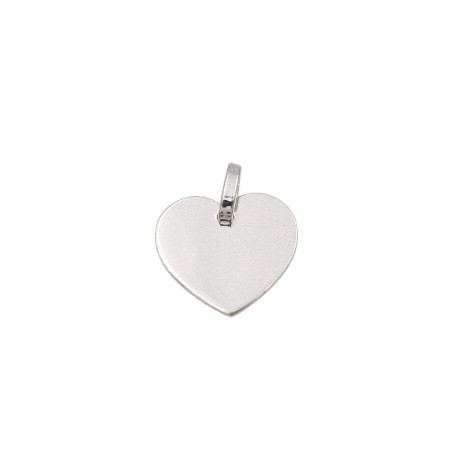 COLGANTE DE PLATA CORAZON LISO GRABAR