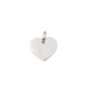 COLGANTE DE PLATA CORAZON LISO GRABAR