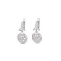 Pendientes Plata Mujer Largos Cubanas Redonda 