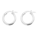 Aros de plata clip de 2 MM
