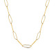 Collar de acero 316 chapado 18 kt 50 +5 cm waterpr