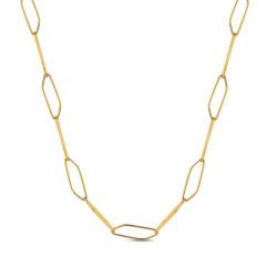 Collar de acero 316 chapado 18 kt 50 +5 cm waterpr