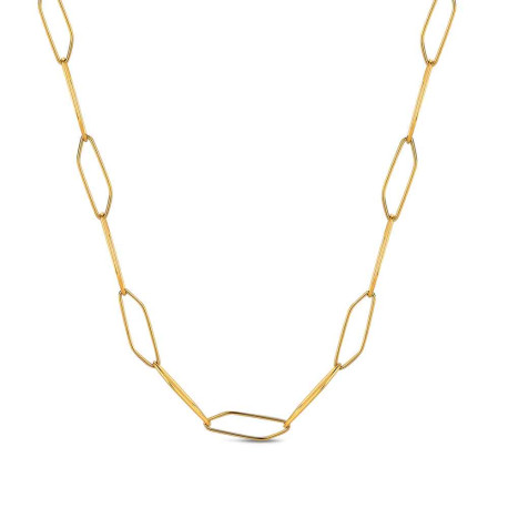 Collar de acero 316 chapado 18 kt 50 +5 cm waterpr
